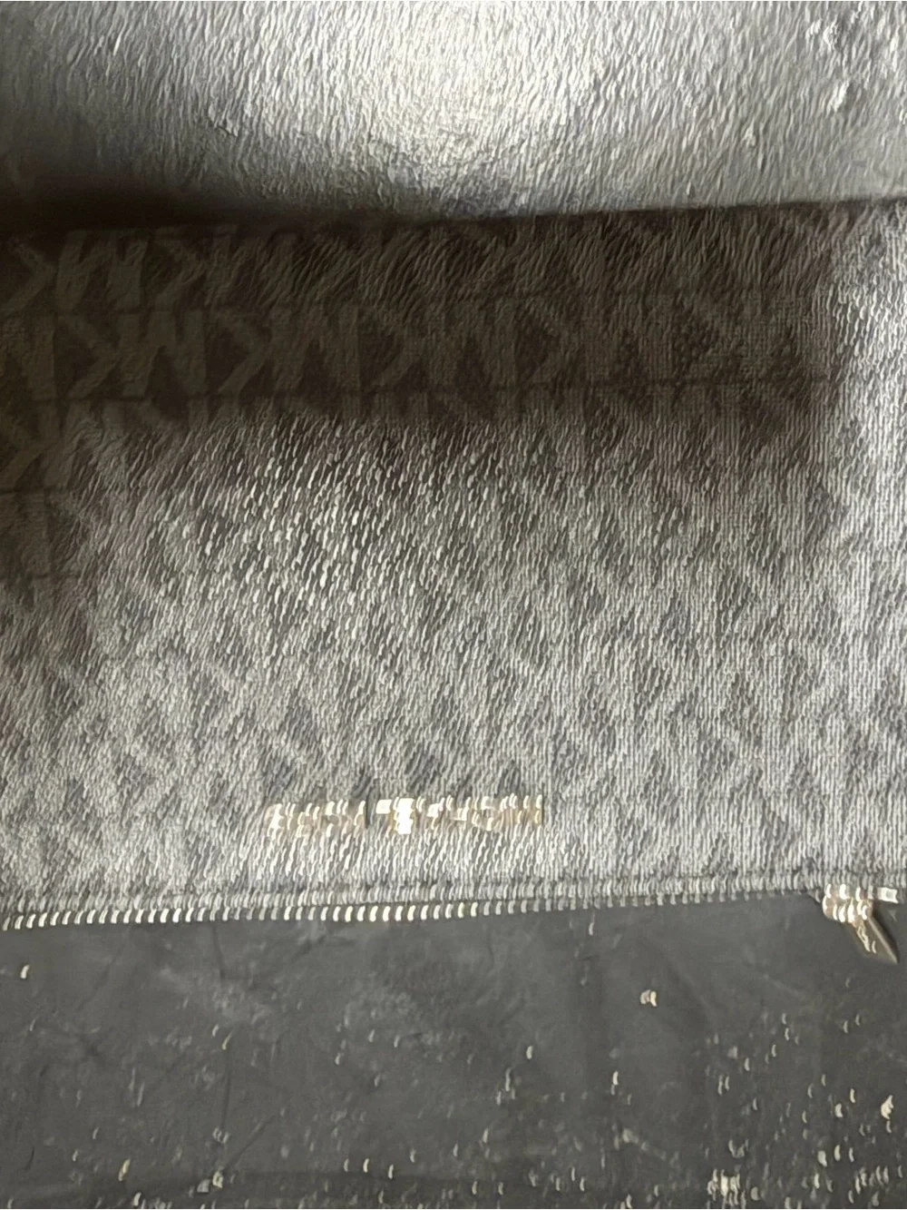 Michael Kors Jet large compact wallet ball and grey.